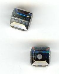 2 6mm Preciosa Valentinite Cube Beads